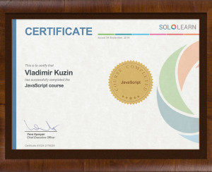 JavaScript Certificate